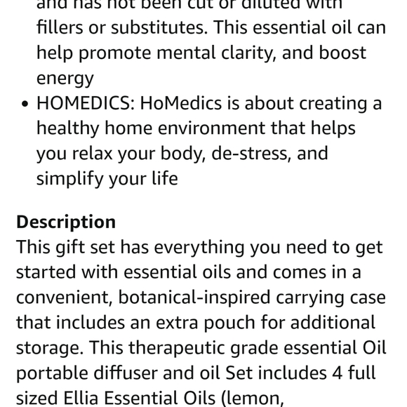 Homedics Essential Oil Diffuser Travel Set - Picture 9 of 12